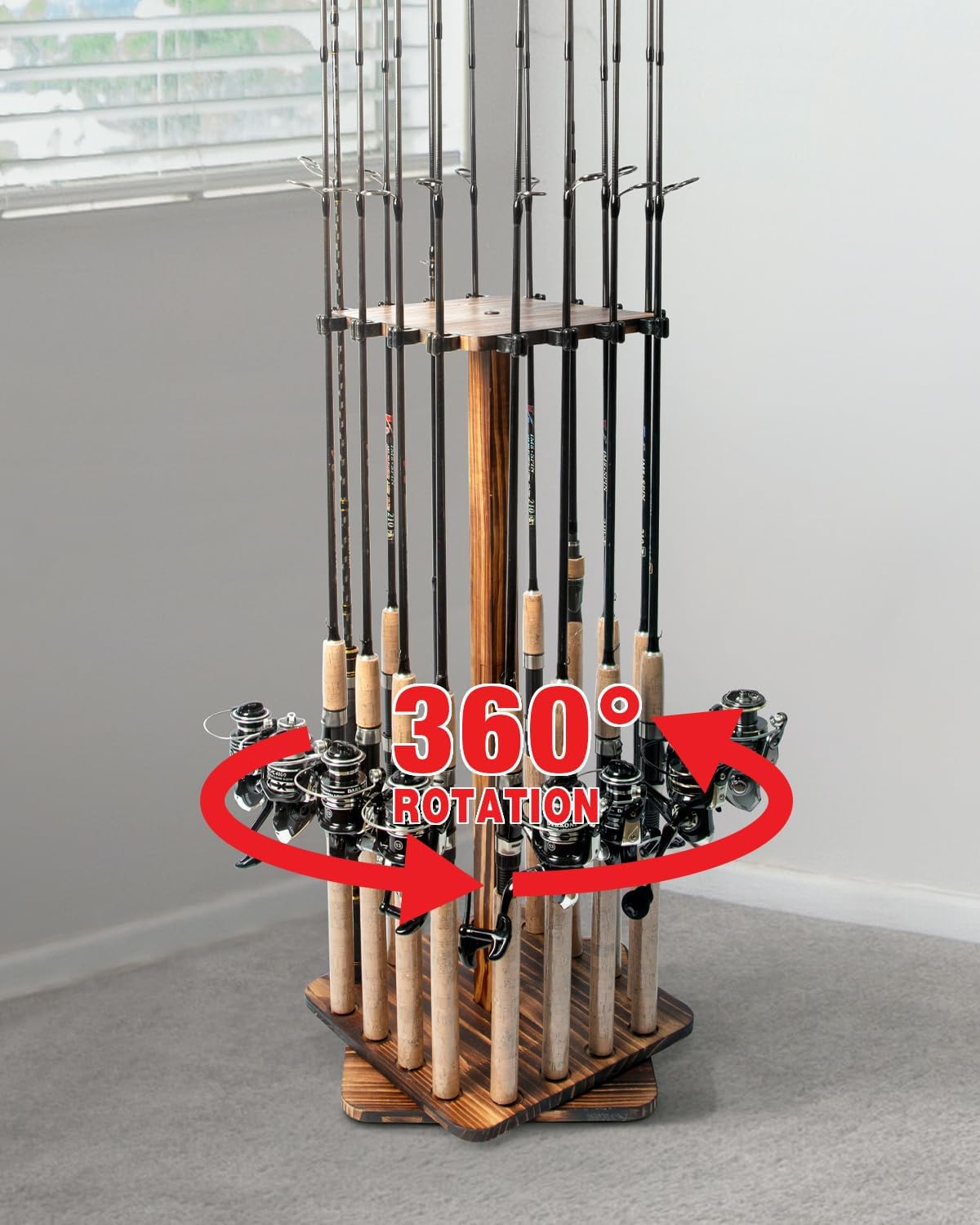 Fishing Line Dispenser - Fishing Rod Holders for Garage 360