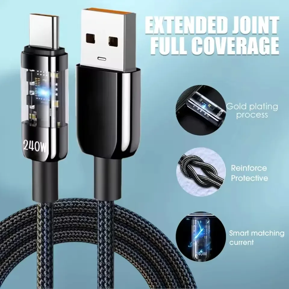 240W Dual Charging Line Type-C - Braided Line 评论和价格