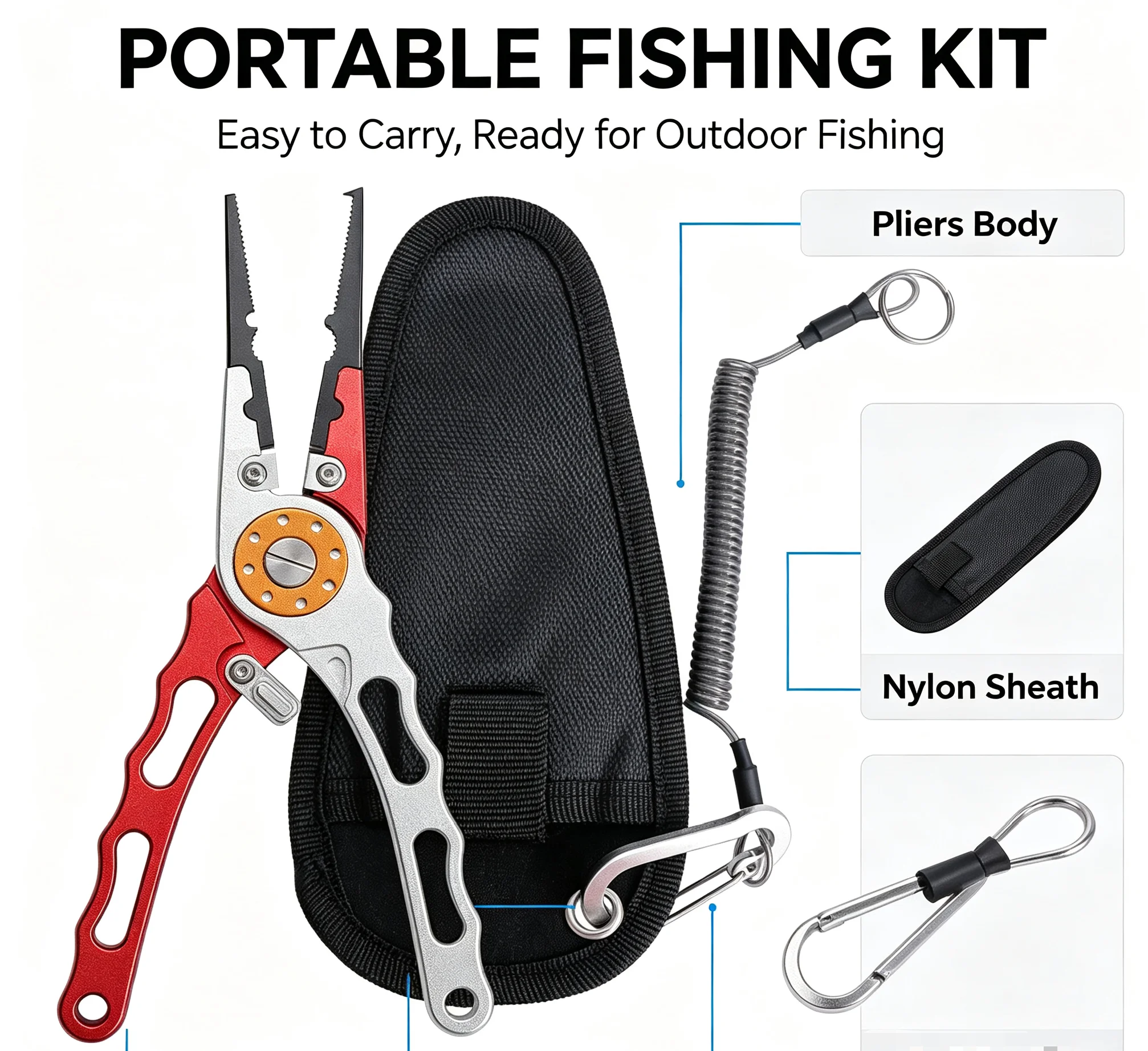 Aluminum Alloy Long Nose Fishi - Fishing Line Cutter 评论和价格